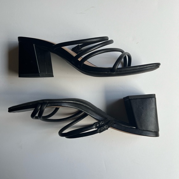 A New Day Blakely Black Mule Block Heels with Memory Foam Insole - Picture 3 of 4